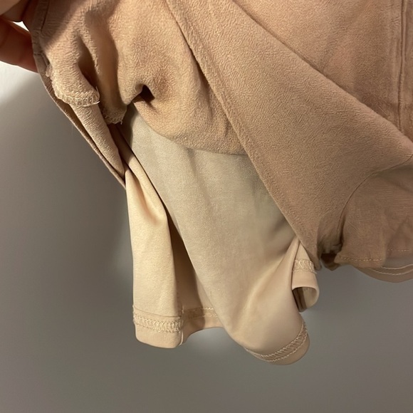 Lulus Barcelona Beauty Blush Pink Tan Embroidered Romper size S - Picture 9 of 17